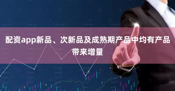 配资app新品、次新品及成熟期产品中均有产品带来增量