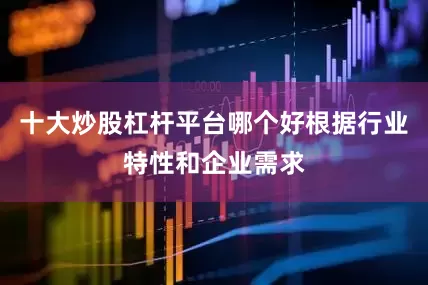 十大炒股杠杆平台哪个好根据行业特性和企业需求